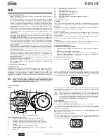 Preview for 2 page of ferolli DIVA HF24 Instructions For Use, Installation And Maintenance