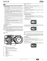 Preview for 13 page of ferolli DIVA HF24 Instructions For Use, Installation And Maintenance