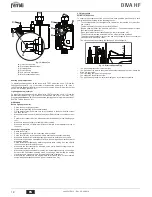 Preview for 18 page of ferolli DIVA HF24 Instructions For Use, Installation And Maintenance