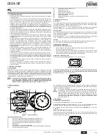 Preview for 35 page of ferolli DIVA HF24 Instructions For Use, Installation And Maintenance