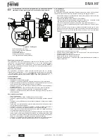 Preview for 40 page of ferolli DIVA HF24 Instructions For Use, Installation And Maintenance