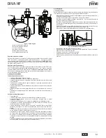 Preview for 51 page of ferolli DIVA HF24 Instructions For Use, Installation And Maintenance