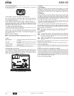 Preview for 58 page of ferolli DIVA HF24 Instructions For Use, Installation And Maintenance