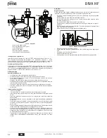 Preview for 62 page of ferolli DIVA HF24 Instructions For Use, Installation And Maintenance