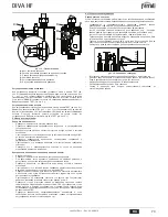 Preview for 73 page of ferolli DIVA HF24 Instructions For Use, Installation And Maintenance