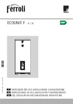 ferolli ECOUNIT 2C Series Use, Installation And Maintenance Instructions preview