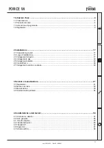 Предварительный просмотр 3 страницы ferolli FORCE W 120 Instructions For Use, Installation And Maintenance