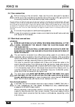 Предварительный просмотр 241 страницы ferolli FORCE W 120 Instructions For Use, Installation And Maintenance