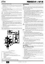 Preview for 12 page of ferolli PEGASUS 107 2S Instructions For Use, Installation And Maintenance