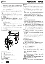 Preview for 20 page of ferolli PEGASUS 107 2S Instructions For Use, Installation And Maintenance