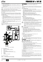 Preview for 28 page of ferolli PEGASUS 107 2S Instructions For Use, Installation And Maintenance