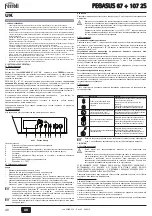 Preview for 40 page of ferolli PEGASUS 107 2S Instructions For Use, Installation And Maintenance