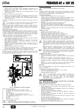 Preview for 42 page of ferolli PEGASUS 107 2S Instructions For Use, Installation And Maintenance