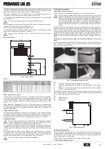 Предварительный просмотр 27 страницы ferolli PEGASUS 107 LN 2S Instructions For Use, Installation And Maintenance