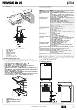 Предварительный просмотр 43 страницы ferolli PEGASUS 107 LN 2S Instructions For Use, Installation And Maintenance