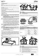 Preview for 11 page of ferolli SKY 11 F Instructions For Use, Installation And Maintenance