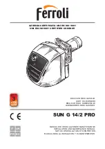 Preview for 1 page of ferolli SUN G 14/2 PRO Installation And Maintenance Manual