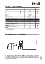 Предварительный просмотр 25 страницы ferolli SUN G 14/2 PRO Installation And Maintenance Manual