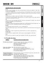 Preview for 17 page of ferolli SUN G50 Operating, Installation And Maintenance Instructions