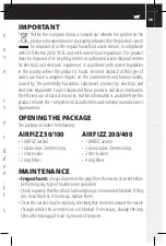 Preview for 5 page of Ferplast Airfizz 50 User Manual