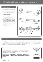 Предварительный просмотр 10 страницы Ferplast EXPLORALIGHT 15W T8 User Manual