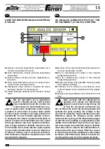 Preview for 106 page of Ferrari Costruzioni Meccaniche FAST BLOC 3 Series Operating And Service Manual