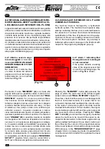 Preview for 150 page of Ferrari Costruzioni Meccaniche FAST BLOC 3 Series Operating And Service Manual