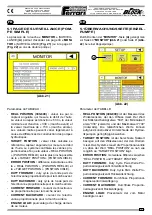 Preview for 157 page of Ferrari Costruzioni Meccaniche FAST BLOC 3 Series Operating And Service Manual