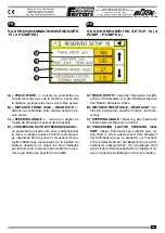 Preview for 179 page of Ferrari Costruzioni Meccaniche FAST BLOC 3 Series Operating And Service Manual