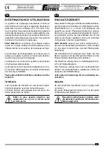 Preview for 189 page of Ferrari Costruzioni Meccaniche FAST BLOC 3 Series Operating And Service Manual