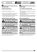 Preview for 211 page of Ferrari Costruzioni Meccaniche FAST BLOC 3 Series Operating And Service Manual