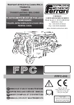 Preview for 1 page of Ferrari Costruzioni Meccaniche FPC Operating And Service Manual