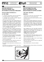 Preview for 138 page of Ferrari Costruzioni Meccaniche FPC Operating And Service Manual