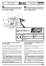 Preview for 57 page of Ferrari Costruzioni Meccaniche FUTURA NORMAL Operating And Service Manual