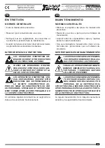 Предварительный просмотр 237 страницы Ferrari Costruzioni Meccaniche FUTURA NORMAL Operating And Service Manual