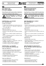 Предварительный просмотр 241 страницы Ferrari Costruzioni Meccaniche FUTURA NORMAL Operating And Service Manual