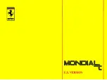 Preview for 1 page of Ferrari 1990 Mondial T U.S. Owner'S Manual