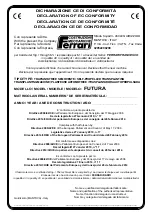 Preview for 11 page of Ferrari FUTURA Operating And Service Manual