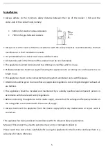 Preview for 5 page of FERRETTI FE-HDG60SS Installation And User Manual