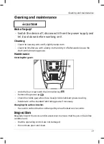 Preview for 21 page of FERREX Z1G-DS-65H Original User Manual