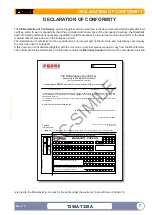 Preview for 7 page of FERRI T250A right Use And Maintenance Manual