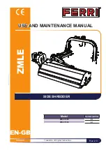 FERRI ZMLE Series Use And Maintenance Manual preview