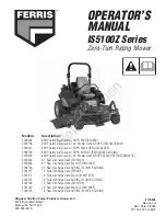 Ferris 5100/61R AUS/NZ Operator'S Manual preview