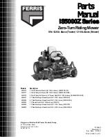 Preview for 1 page of Ferris 5900201 Parts Manual