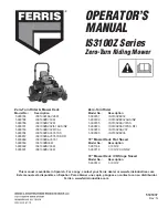 Ferris 5900300 Operator'S Manual preview