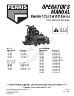 Preview for 1 page of Ferris 590052 Operator'S Manual