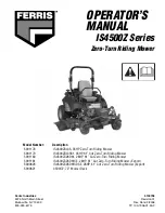 Preview for 1 page of Ferris 5900621 Operator'S Manual