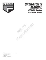 Preview for 52 page of Ferris CCW36 Series Operator'S Manual