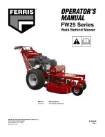 Ferris FW25 Series Operator'S Manual preview