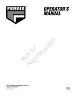 Предварительный просмотр 24 страницы Ferris FW25 Series Operator'S Manual